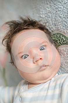 The baby`s eyes squint. Special problems with the baby s eyes. Myopia, astigmatism, cross-eyed