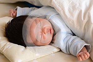 Baby's sleeping face