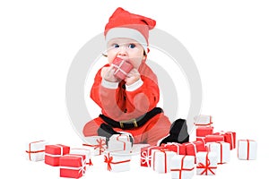 Baby In Santa Costume