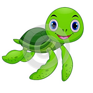 Baby sea turtle cartoon