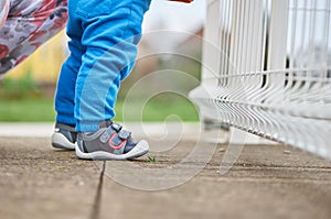 Baby in shoes