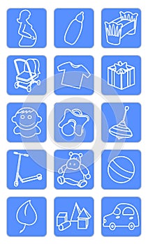 Baby shop icons