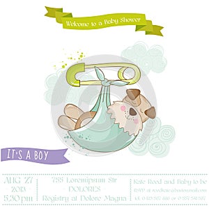 Baby Shower or Arrival Card - Baby Dog