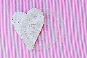 Baby shower background, its a girl with heart on pink and white striped pattern