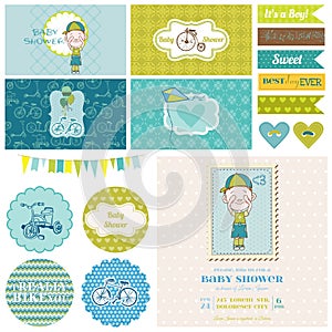 Baby Shower Bicycle Party Set