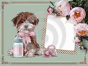 Baby Shower or Birth Announcement Background