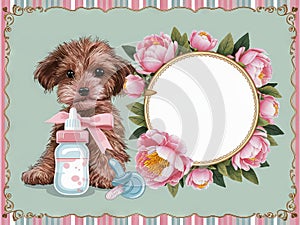 Baby Shower or Birth Announcement Background