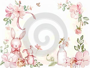 Baby Shower or Birth Announcement Background