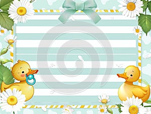 Baby Shower or Birth Announcement Background