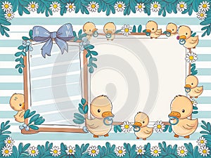 Baby Shower or Birth Announcement Background