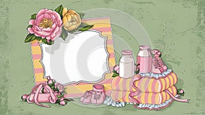 Baby Shower or Birth Announcement Background