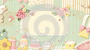 Baby Shower or Birth Announcement Background