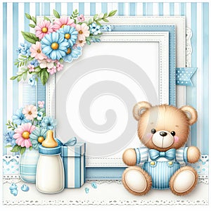 Baby Shower or Birth Announcement Background