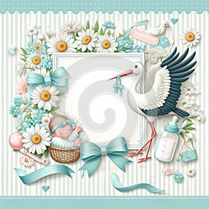 Baby Shower or Birth Announcement Background