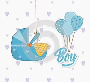 Baby shower of a boy design