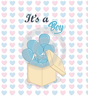 Baby shower of a boy design