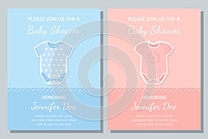 Baby Shower card design. Vector illustration. Birthday template invite