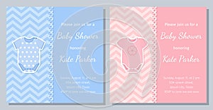 Baby Shower card design. Vector illustration. Birthday template invite