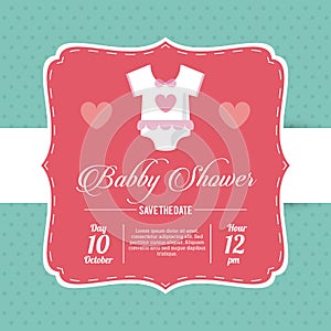 Baby Shower design. pijama cloth icon. graphic photo