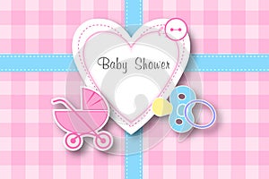 Baby shower frame background