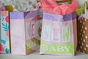 Baby Shower Gift Bags and Tissue Paper