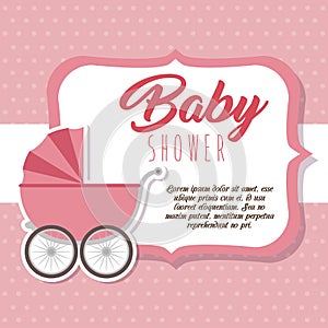 Baby shower greeting card