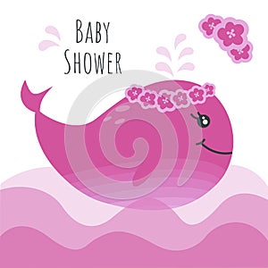 Baby shower greeting card