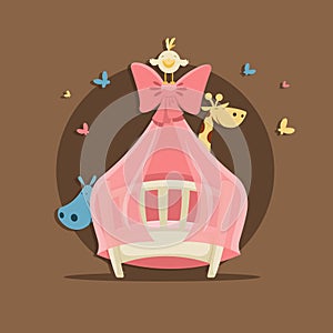 Baby shower illustration vector