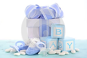 Baby shower Its a Boy blue gift