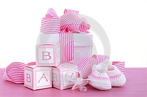 Baby shower Its a Girl pink gift