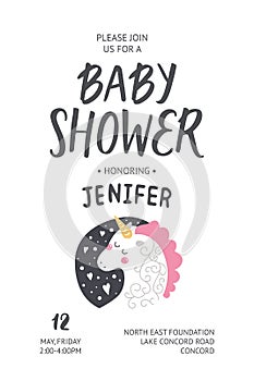 Baby shower poster