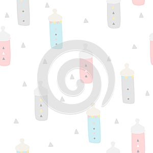 Baby shower seamless background