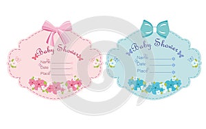 Baby shower set for boy and girl