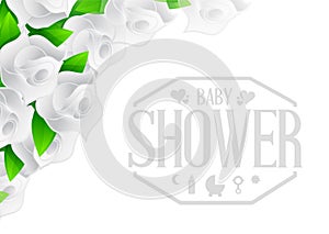 baby shower sign illustration