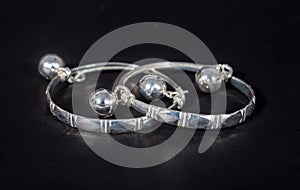 Baby silver anklet