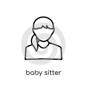 Baby sitter icon. Trendy modern flat linear vector Baby sitter i