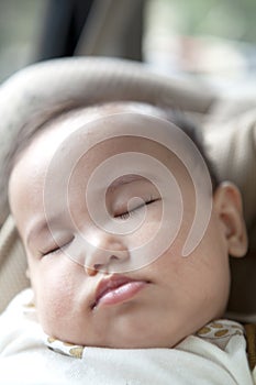 Baby Sleep On The Carseat photo