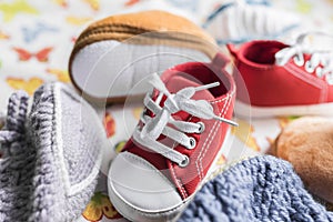 Baby sneakers, boots and booties