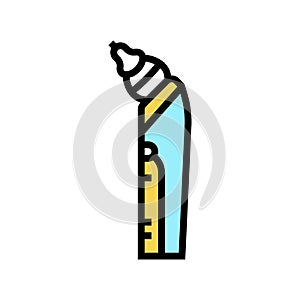 baby snot sucker color icon vector illustration