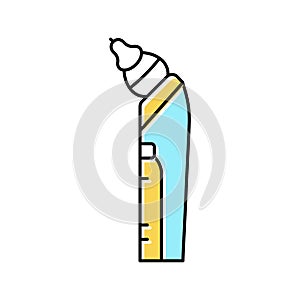 baby snot sucker color icon vector illustration