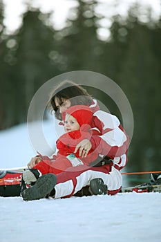 Baby in snow