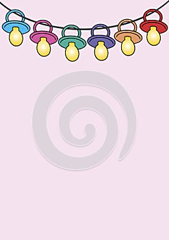 baby soothers on the line