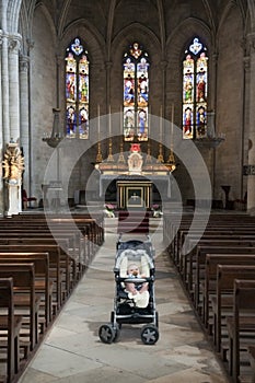 Baby at St Martha's Collegiate Church, Tarascon