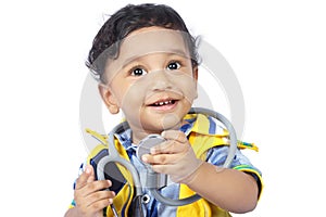 Baby with Stethoscope