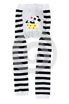 Baby striped pantyhose with pattern