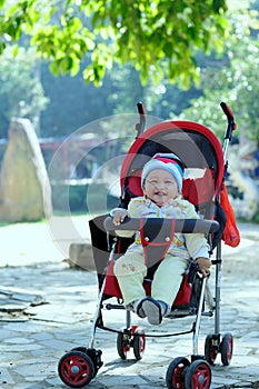 The baby stroller