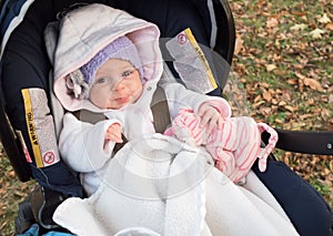 Baby in strollers