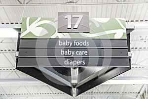 Baby Supply Aisle