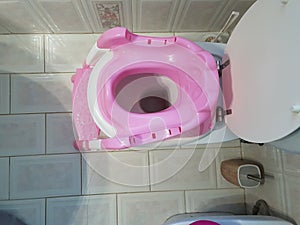 baby toilet seat pink for girl learning