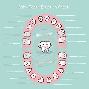 Baby tooth chart record